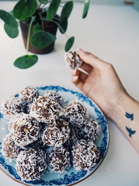 Chokladbollar med havreprotein