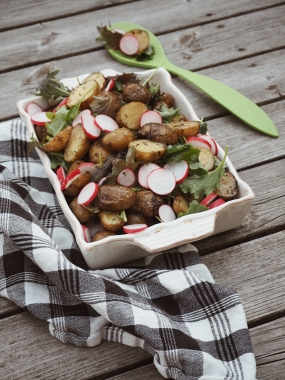 Sallad av färskpotatis