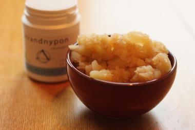 appelkompott sockerfri med strandnyponpulver