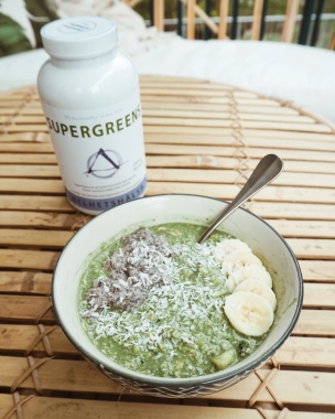 Overnight oats med SuperGreens