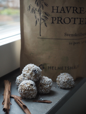Pepparkaksbollar med havreprotein